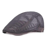 Mens Womens Mesh Breathable Painter Beret Cap