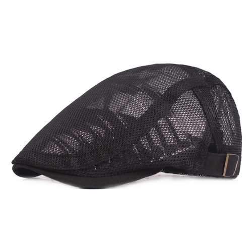 Mens Womens Mesh Breathable Painter Beret Cap