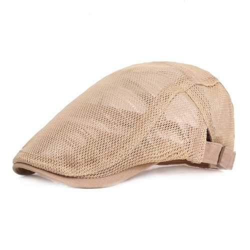 Mens Womens Mesh Breathable Painter Beret Cap