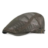 Mens Womens Mesh Breathable Painter Beret Cap