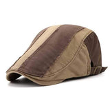 Mens  Adjustable Painter Beret Hat Outdoor Flat Top Caps