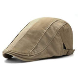 Mens  Adjustable Painter Beret Hat Outdoor Flat Top Caps