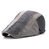 Mens  Adjustable Painter Beret Hat Outdoor Flat Top Caps