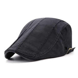 Mens  Adjustable Painter Beret Hat Outdoor Flat Top Caps