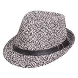 Men Summer Woven Straw Hat Sun Protection Jazz Hat