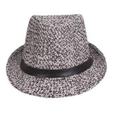 Men Summer Woven Straw Hat Sun Protection Jazz Hat
