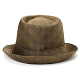 Mens Womens Classic Outdoor Canvas Plaid Jazz Hat