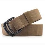 Men Casual Metal Buckle Elastic Braided Belt Metal