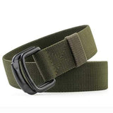 Men Casual Metal Buckle Elastic Braided Belt Metal