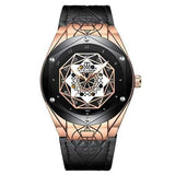 TEVISE T821 Leather Strap Automatic Mechanical Watches