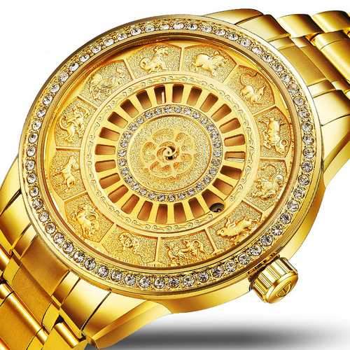 TEVISE 9055G  Animal Dial Display Automatic Mechanical Watch