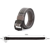 120CM Mens Stretch Braided Elastic Weave Nylon Military Belt