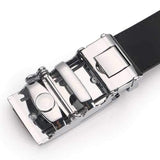 125CM Mens Automatic Buckle Business Two-Layer Leather Belt