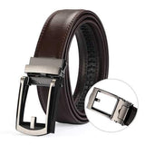 Men Casual Outdoor Automatic Buckle Leather Belt