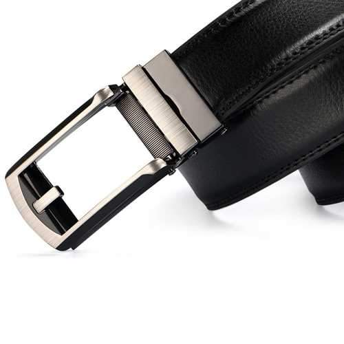Men Casual Outdoor Automatic Buckle Leather Belt