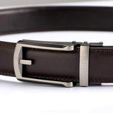 Men Casual Outdoor Automatic Buckle Leather Belt