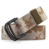 Men Casual Metal Buckle Nylon Belt