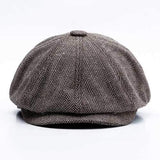 Men Middle-aged Cotton Newsboy Hunting Hat Beret Caps