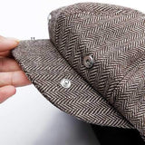 Men Middle-aged Cotton Newsboy Hunting Hat Beret Caps