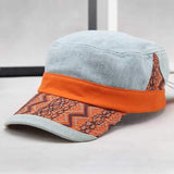 Men Women Washed Denim Military Army Cap