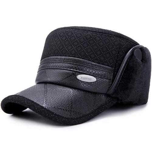 Men Women Winter Earmuffs Military Army Cap Peaked Cap