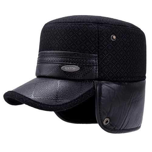 Men Women Winter Earmuffs Military Army Cap Peaked Cap