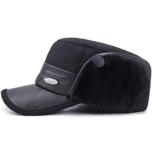 Men Women Winter Earmuffs Military Army Cap Peaked Cap