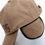 Mens Middle-aged Cotton Letter Embroidered Baseball Cap
