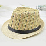Men And Women Color Vertical Breathable Straw Hat