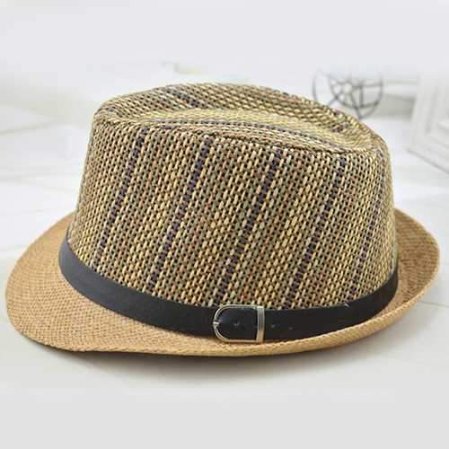 Men And Women Color Vertical Breathable Straw Hat