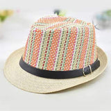 Men And Women Color Vertical Breathable Straw Hat