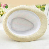Men And Women Color Vertical Breathable Straw Hat