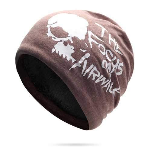 Cotton Slouchy Beanie Caps Earmuffs Brimless Hat