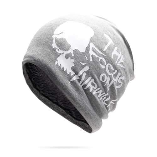 Cotton Slouchy Beanie Caps Earmuffs Brimless Hat