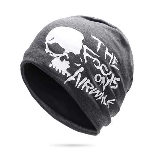 Cotton Slouchy Beanie Caps Earmuffs Brimless Hat