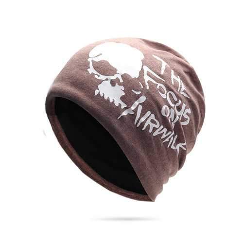 Cotton Slouchy Beanie Caps Earmuffs Brimless Hat