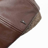 Men Middle-aged Artificial Leather Painter Beret Caps
