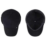Mens Middle-Aged Cotton Blending Earmuffs Baseball Caps