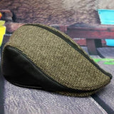 Men Women Winter Cotton Earmuffs Newsboy Beret Ivy Cap