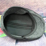 Men Women Winter Cotton Earmuffs Newsboy Beret Ivy Cap