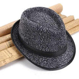 Middle-Aged Winter Cotton Panama Fedora Hats