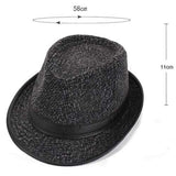 Middle-Aged Winter Cotton Panama Fedora Hats