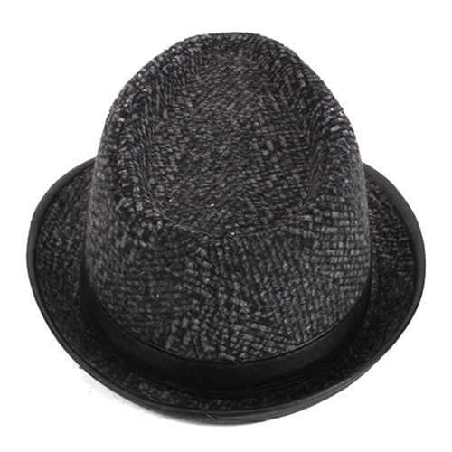 Middle-Aged Winter Cotton Panama Fedora Hats