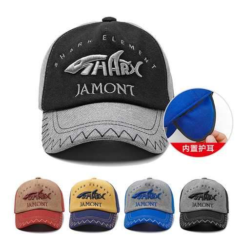 Boys Girls Cotton Letter Embroidered Earmuffs Baseball Cap
