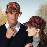 Womens Winter Cotton Printting Painter Beret Caps