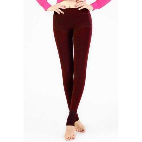 Trendy Skinny Solid Color High Waist Leggings For Women - Wine Red One Size(fit Size Xs To M)