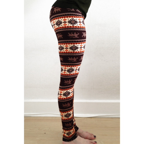Chic Hit Color Print Stretchy Leggings For Women - One Size(fit Size Xs To M)
