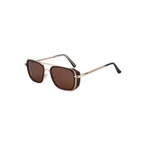 Chic Retro Quadrate Sunglasses For Women - Tea-colored