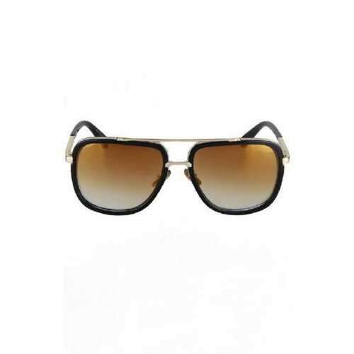 Chic Alloy Match Quadrate Frame Sunglasses For Women - Light Coffee