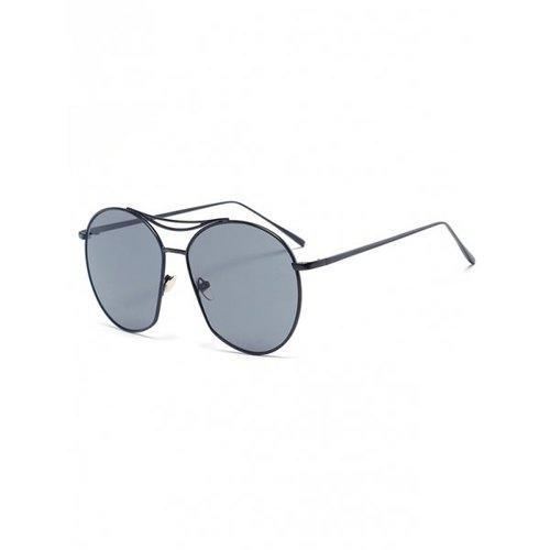 Chic Black Irregular Frame Sunglasses For Women - Black